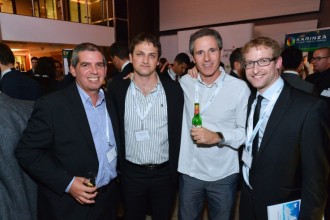 Francesc at the 2012 Forex Magnates Summit with Gal Ron (ConversionPros), Michael Greenberg (Forex Magnates), and Ran Strauss (Leverate)