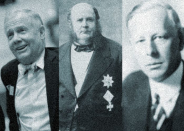 (left to right) Jim Rogers, Meyer Rothschild, Jesse Livermore