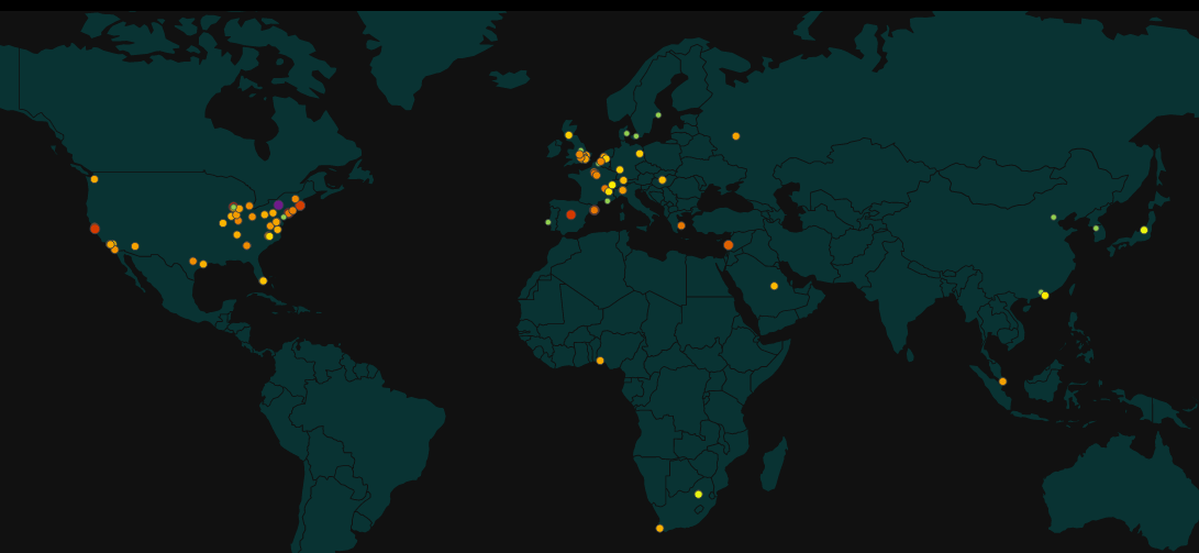 World digital map Tradersdna