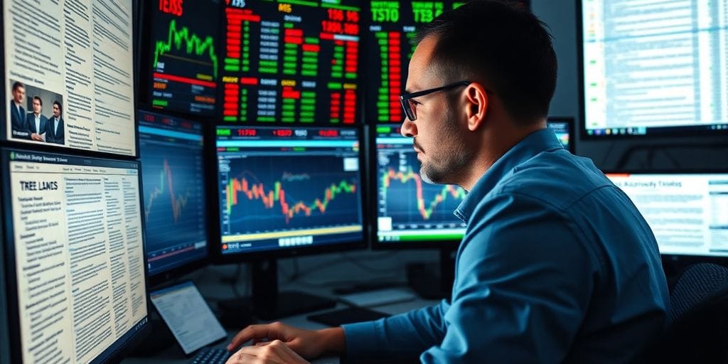 Trader engaged with financial data and community discussions online.