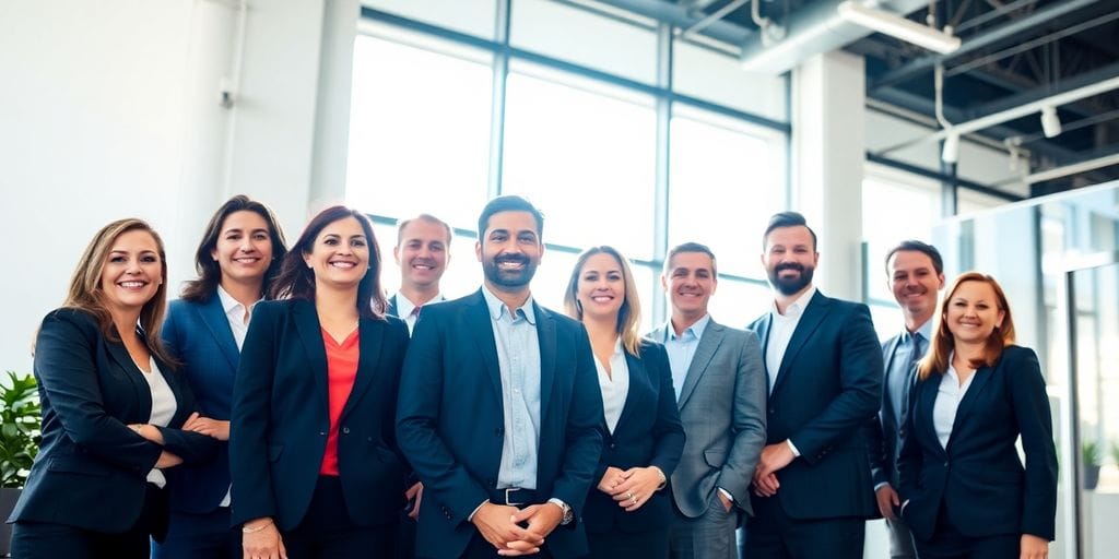 Professional brokers discussing earnings.