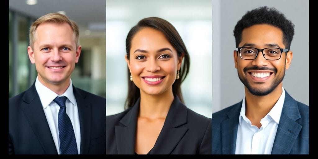 Professional agent, broker, realtor portraits.