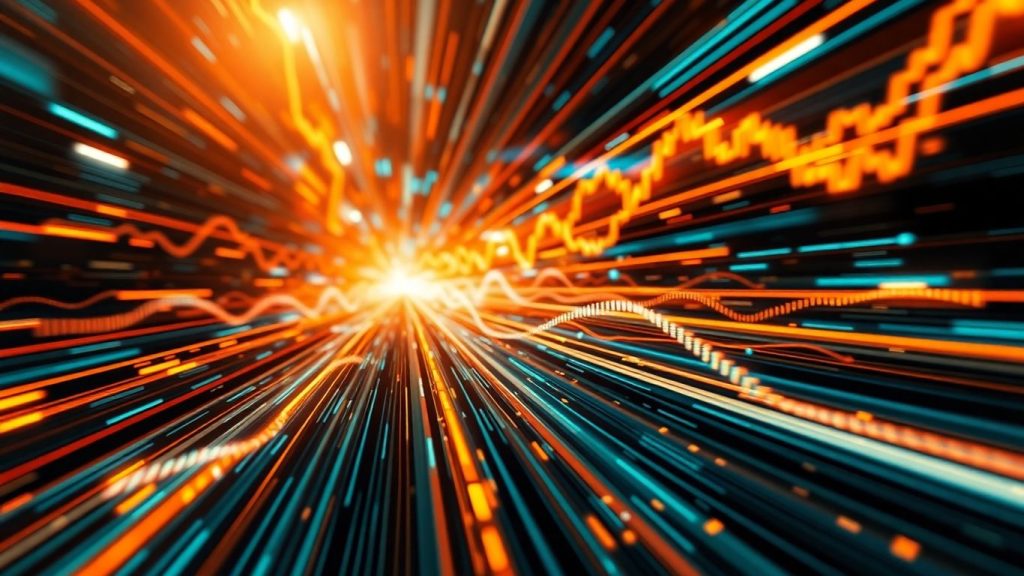 Algorithmic trading data streams and financial market technology.