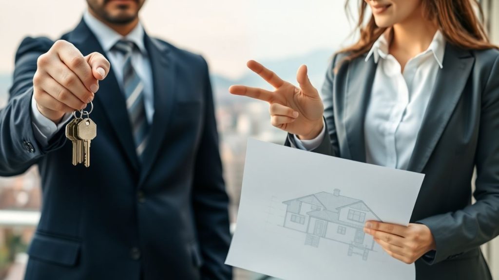 Real estate broker and agent comparison visual.