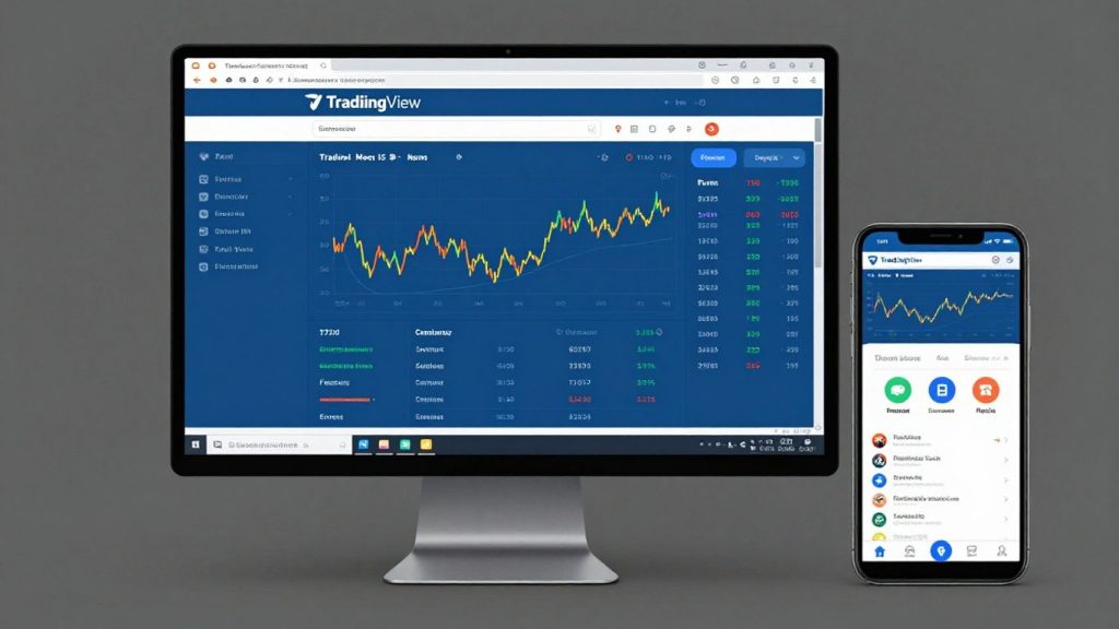 TradingView desktop and mobile app interface