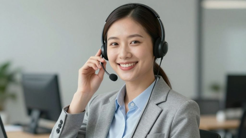 Fidelity NetBenefits customer service representative assisting a client.