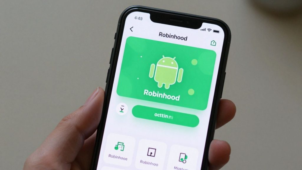 Robinhood app on an Android phone screen.