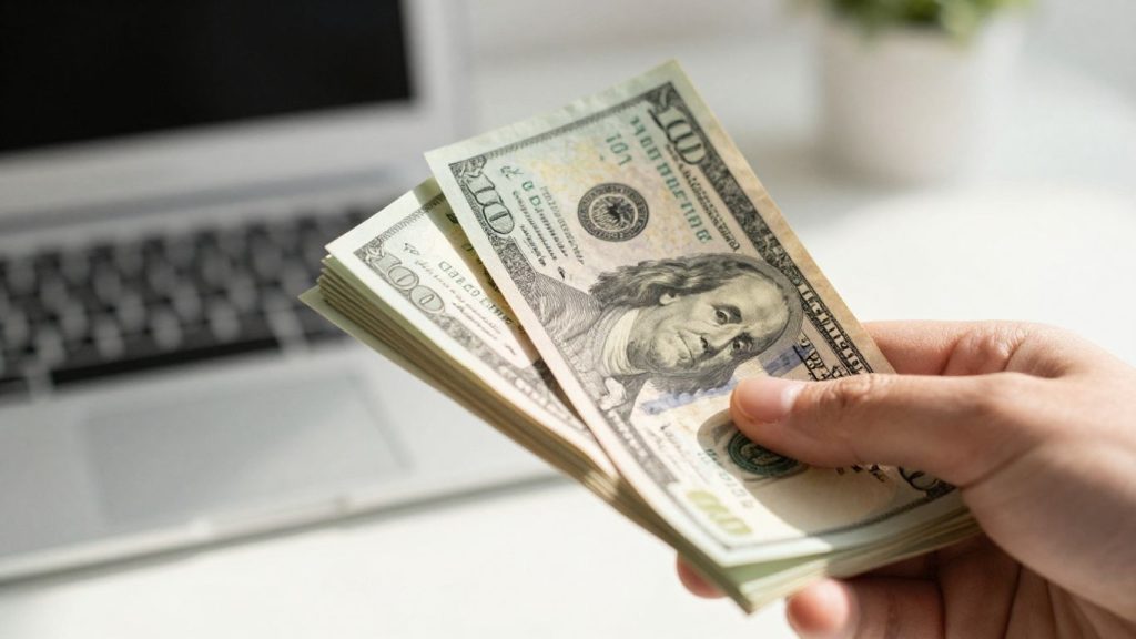 Insurance broker commission money stack