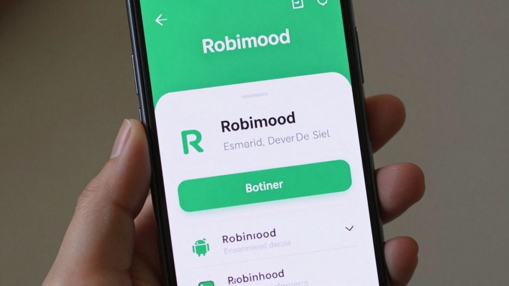 Robinhood app on an Android phone screen.
