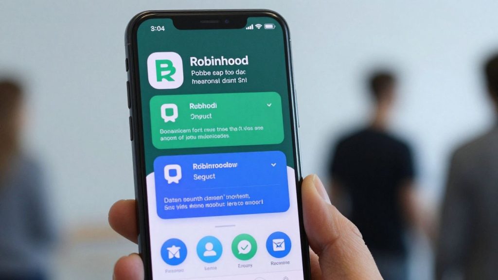 Robinhood app on an Android phone