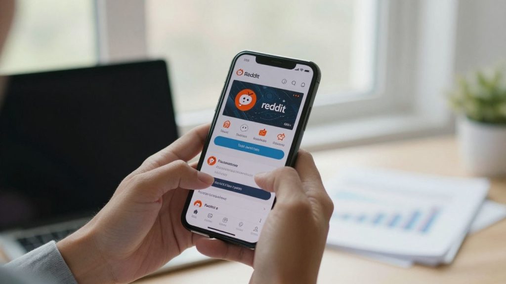 Fidelity day trading Reddit discussion on a smartphone.