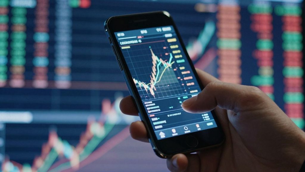 Forex trading on a smartphone