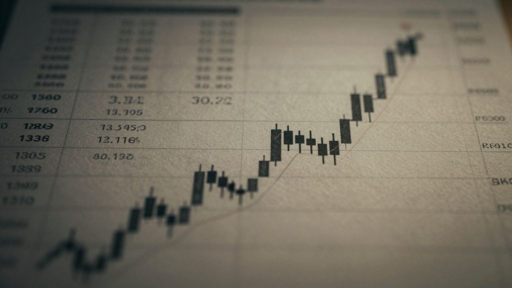 Financial trading concepts with abstract market movement.