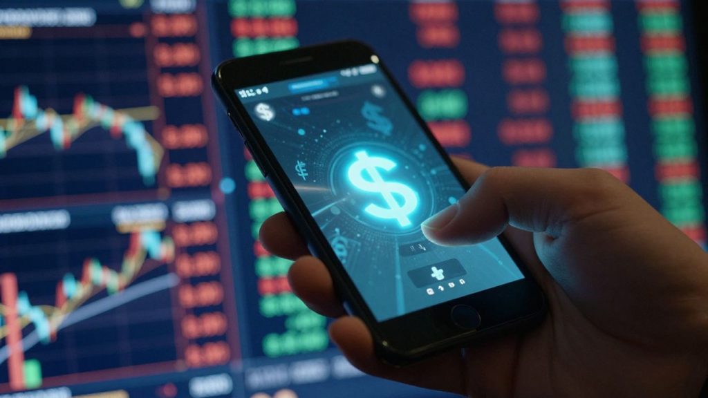 Forex trading opportunities with currency symbols.