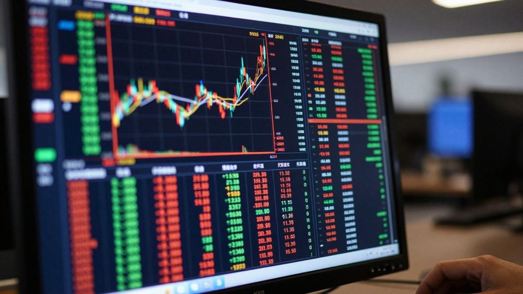 Thinkorswim trading platform on a computer screen.