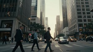 Global financial markets and currency exchange.