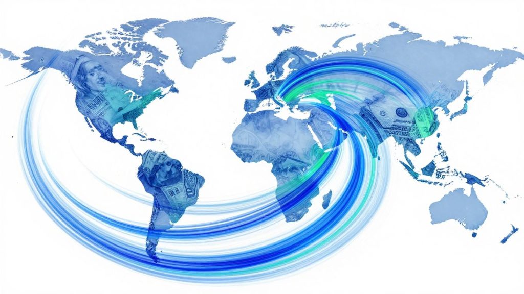 Forex market currency trends visualization