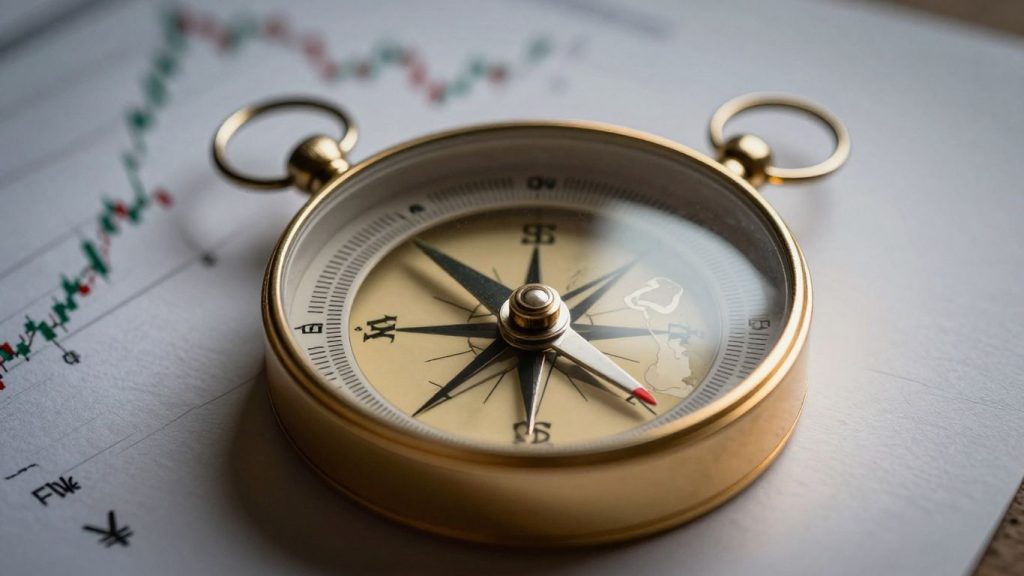 Compass navigating global financial markets for US clients.