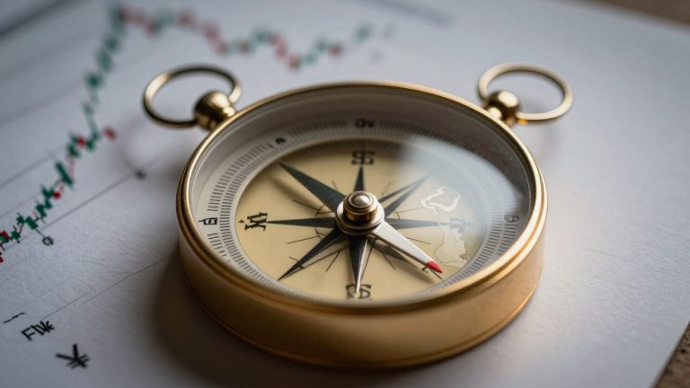 Compass navigating global financial markets for US clients.