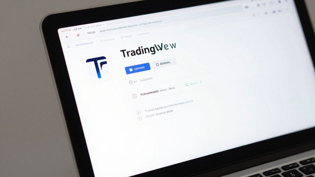 TradingView desktop app on a computer screen.