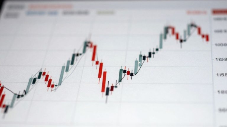 Stock chart showing the M pattern.