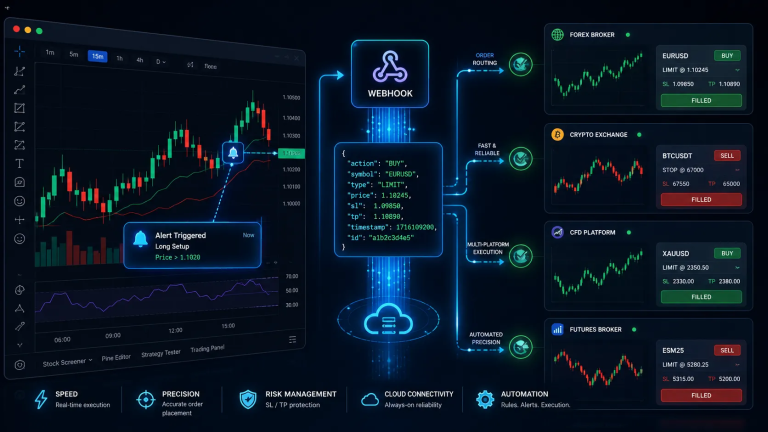 TradingView Webhook Trading What Happens After an Alert Is Triggered